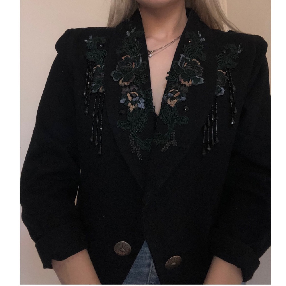 Beaded Denim Jacket (w Tassels!!)